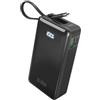 SBS PowerBank 10K LCD, 22.5W Power Delivery, 10.000mAh, Power Bank con Ricarica Rapida, Display LCD, Laccio USB-C, Caricabatterie Portatile da Viaggio, Design Compatto, Nero