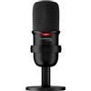 HyperX Solocast, Microfono da gaming, USB a condensatore, Sensore Tap-To-Mute, Registrazione 24bit/96 kHz, per Gaming, Streaming, Podcast, Twitch, Youtube, Compatibile con PC/PS5/PS4, USB-C, Nero