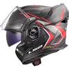 LS2, Casco Moto Modulare ADVANT X CARBON FUTURE II Gloss Red, S