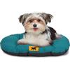 Ferplast Cuccia Cane Relax, Cuscino per cani di taglia piccola, Cuccia Gatto, Tappetino per cucce e auto -Lavabile - in Cotone con Soffice Imbottitura, 43 x 30 cm. Turchese