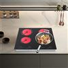 JUDEMII Piano cottura a induzione con timer, 4 piani cottura, piano cottura da incasso a 9 livelli, sicurezza bambini, controllo touch, indicatore di calore residuo (senza spina)