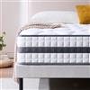 Twirest Materasso 140 x 190 x 22 cm, materasso ibrido in memory foam a molle insacchettate, durevole e morbido per la pelle, durevole e traspirante (140 x 190 x 22)