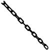 SagaSave Catena in plastica, barriera di plastica, barriera di parcheggio, colori assortiti, catena di sicurezza per recinzione decorativa da giardino, 6 mm x 5 m (5 colori), nero