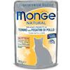 Generic MONGE UMIDO GATTO NATURAL BUSTE TONNO FEGATINI DI POLLO - OFFERTA - 6 BUSTINE DA 80GR