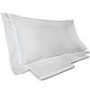 Lisola Set Completo Lenzuola Letto Matrimoniale in Raso di Puro Cotone, Lenzuolo da Sopra 270x290cm + Lenzuolo da Sotto 180x200x30cm + Federa 80x50cm, Made in Italy
