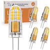 I-SHUNFA Confezione da 5 lampadine G4 LED 1,2W 140 lumen bianco neutro 4000k12V Lampadina LED di ricambio g4 15w alogena per camera da letto, sala da pranzo, ufficio