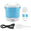 Zerodis Mini fornello per riso, 1,6 l, fornello per riso, elettrico, 24 V, 180 W, scatola da pranzo portatile per riscaldare gli alimenti con casseruola rimovibile, vapore, misuratore per camion