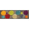 Salonloewe Broken Dots 030 x 100 cm, tappeto colorato con cerchi stretti