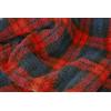 CRS Fur Fabrics Pelliccia Finta Sherpa in Pile pelle di Pecora Materiale Tessuto - Rossi Blu Blackwatch - ROSSI BLU blackwatch, 1Mtr - 150cm x 100cm