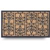 LifeChic Zerbino Spider con Fibre di Cocco, Tappeto Antisporco per Ingresso Rettangolare, 40X70 cm, Fondo in Gomma Antiscivolo - Stampa Serra