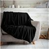 GC GAVENO CAVAILIA Gaveno cavalia Gaveno Cavailia Super Morbido e tenero in Morbido Pile Coperta Popcorn Coperta, 150 x 200 cm, Poliestere, Nero, Doppio
