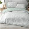Burrito Blanco Copripiumini, Cotone, 50% Poliestere, Menta, Ancho de 180