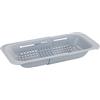 Wenko Colino per lavello Sivo Grigio Chiaro, Ideale per Lavare Frutta e Verdura, 36,5-50,0 x 7 x 20 cm