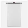 Tower T838005W - Pattumiera rettangolare con sensore esterno rivestito a prova di impronte digitali, in plastica, 50 l, colore: Bianco