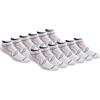 Saucony Men's Multi-Pack Performance Comfort Fit No-Show Socks, White 12, Large (Shoe: 8-12)