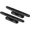 PATIKIL 4 Cleat per Barca in Nylon 2pz Dock Tacchette Piccola Corda Kayak per Barche Marine Canoe Kayak Decorazione, Nero