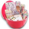 KORAT Uovo di Pasqua Pasqualone Sorpresa Gigante PIGNA Flowers Kit Scuola Cancelleria 16 Pezzi Idea Regalo Bambina Kit Scuola Sorpresa Pasqua Sorpresone Contenitore Rosa h. 40cm Ø 30cm