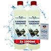 PandaCleaner Detergente per finestre medio - Detergente per vetri effetto loto 2x 1000ml - Detergente per tetti di patio per una vista cristallina su finestre, vetri e superfici a specchio (2 litro)