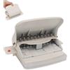 HERCHR Perforatrice a 10 Fori per Raccoglitore, Perforatrice per Fori Rotondi per Libri a Bobina, Portatile (Bianco)