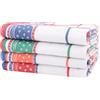 TanYiYi Strofinacci Cucina Cotone-Asciugamani Da Cucina,Asciugapiatti Super Morbidi E Assorbenti,Strofinacci Da Tè E Asciugamani Da Bar (Rosso, Arancione, Verde E Blu)