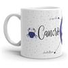 Paolo Chiari Zodiaco - Tazza in Ceramica Bianca con Segno Zodiacale e Costellazione (Multicolore, 300 ml, Cancro)