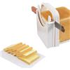 KAIAIWLUO Affettatrice per Pane,Tagliapasta Regolabile Macchina per Panini Manuale Taglierina per Pagnotta Affettatrice per Toast Pieghevole per Pane Fatto in Casa