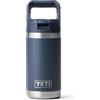 YETI Rambler Jr Kids Bottle, Vacuum Insulated Stainless Steel Bottle with Straw Cap, Navy, 12 oz (354 ml)