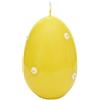 Cereria Di Giorgio - Candela a forma di uovo con margherite piccole in cera - Colore Giallo - Durata 70 ore - Lavorazione artigianale - Con sacchetto regalo - Spring Collection - Made in Italy