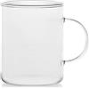 H&H 9033 Confezione 6 mug in borosilicato cilindrica con manico cl40
