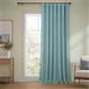 HPD Half Price Drapes Tende in finto lino (1 pannello), oscuranti, 254 cm di larghezza x 244 cm di lunghezza, extra larghe, per camera da letto e soggiorno, arredo per la casa, colore: cardo marino
