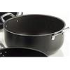 Zanetti Extra Large Casseruola 30 cm Diametro,Alluminio, Nero