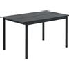Muuto - Tavolo rettangolare Linear - Nero - Acciaio verniciato a polvere - Designer Thomas Bentzen