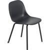 Muuto - Sedia Fiber - Nero - Plastica 100% riciclata - Designer Iskos-Berlin