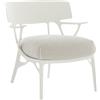 Kartell - Poltrona imbottita A. I - Beige - Poliuretano espanso riciclato - Designer Philippe Starck