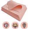 PIXESTT 10 Fogli Pelle Sintetica Tattoo, Pelle Per Tatuaggi Bifacciale Per Testare Macchinette Per Tatuaggi, Adatta Per Principianti Di Tatuaggi E Artisti Esperti - 19,6 CM X 14 CM X 1,5 MM