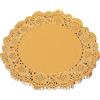 ANTETOK Lamina d' oro rotondo pizzo centrini 30,5 cm torta imballaggio Golden Mat centrini di carta (100 pz)