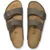 Birkenstock infradito in pelle Arizona calzata stretta Verde Donna