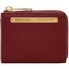 Fossil Liza Portafoglio in pelle o poliestere da donna, 10.8 cm L x 2.5 cm W x 8.3 cm H, Rosso scuro