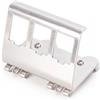 DIGITUS Adattatore per Guida DIN per Moduli Keystone - 3 Porte - Angolo di 45° - Acciaio Inox - Alloggiamento Aperto