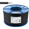 EDISION OCX-250 Cavo Coassiale 250m, Cavo Antenna TV SAT Esterno/Interna PE Nero, Rame CU/AL, 17PAtC, CPR Fca, Classe A, Cavo SAT, per DVB-S2, DVB-T/T2, DVB-C, RADIO, Bobina Plastica 250m