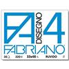 Fabriano F4 05000797, Album da Disegno, Formato 33 x 48 cm, Fogli Ruvidi, Grammatura 200gr/m2, 20 Fogli