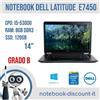 Dell Notebook DELL Latitude E7450 Cpu i5-5300u Ram 8gb DDR3 SSD 120gb 14" GRADO B