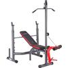 HMS Panca fitness con accessori pulley arm curl e leg extension HMS
