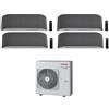 Toshiba CONDIZIONATORE TOSHIBA QUADRI SPLIT HAORI 9000+12000+12000+15000 BTU WIFI INVERTER RAS-4M27U2AVG A++