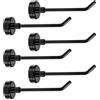 Gosknor 6 Pezzi Grandi Ganci Magnetici, 1 kg 7,1 cm di Lunghezza Ganci Magnetici Resistenti Ganci Magnetici da Crociera Potenti per Nave da Crociera Garage Cucina Frigorifero (Nero)