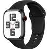SRena SBC1 for Cinturino Apple Watch 38 40 41 42 44 45 46 mm,Ultra e Ultra 2,SE,Serie 7/8/9/10 - Compatibile con Tutti i Modelli,Nero