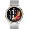 Sekonda Flex - Smart Watch da donna, 42 mm, con cardiofrequenzimetro e monitoraggio del sonno, attività quotidiana, sport, musica, meteo e messaggi, con cinturino in rete, Argento/oro rosa,