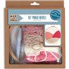 D.I.Y with Toga DRAEGER PARIS 1886 DE-DEMARRA Kit Starter Punch Needle, Legno, Lana Rosa e Beige, Taille du pack : 20x23x4cm
