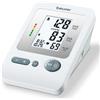 Beurer BM 26 - Misuratore di pressione da braccio, metodo oscillometrico, rilevamento aritmie, 4 profili utente con 30 memorie ciascuno, display LCD ben leggibile, indicatore di rischio OMS, bracciale per circonferenze da 22 a 35 cm, alimentazione a batte
