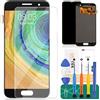SRJTEK Vetro di ricambio per Samsung Galaxy A3 2017 A320F/DS A320Y/DS A320Y/DS A320FL (non originale Amoled) (nero)